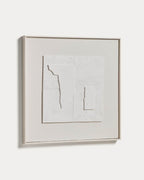 Tableau abstrait Gadir blanc 80 x 80 cm - view 6