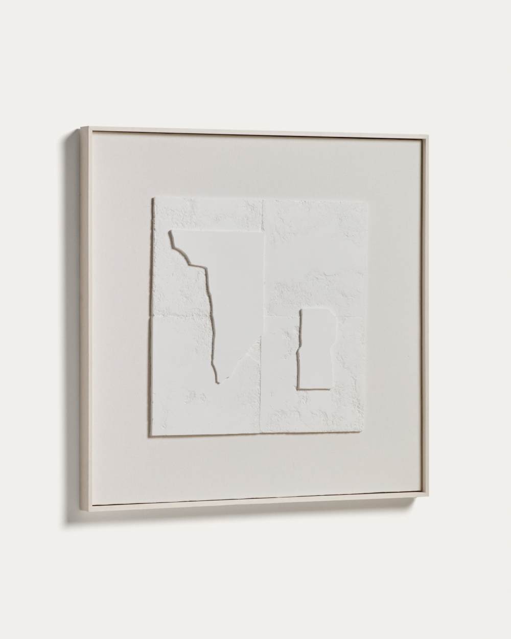 Tableau abstrait Gadir blanc 80 x 80 cm - view 6