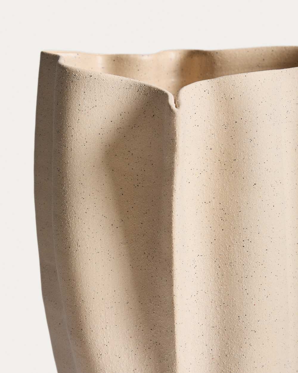 Vase Nilea en céramique beige 44 cm - view 3