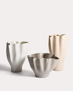 Vase Nilea en céramique beige 44 cm - view 5