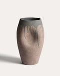 Vase Emiro en céramique marron 34 cm