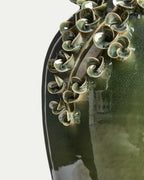 Vase Ederia en céramique vert olive 33 cm - view 5