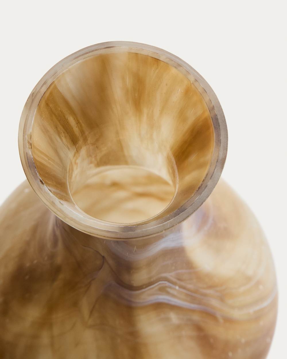 Vase Nerola en verre dans des tons marron 46 cm - view 4