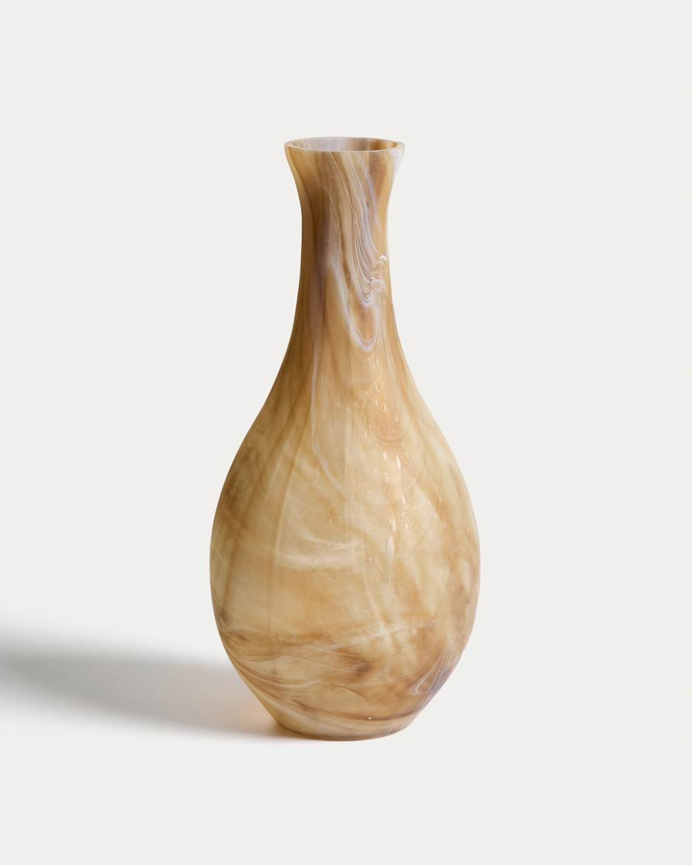 Vase Nerola en verre dans des tons marron 46 cm