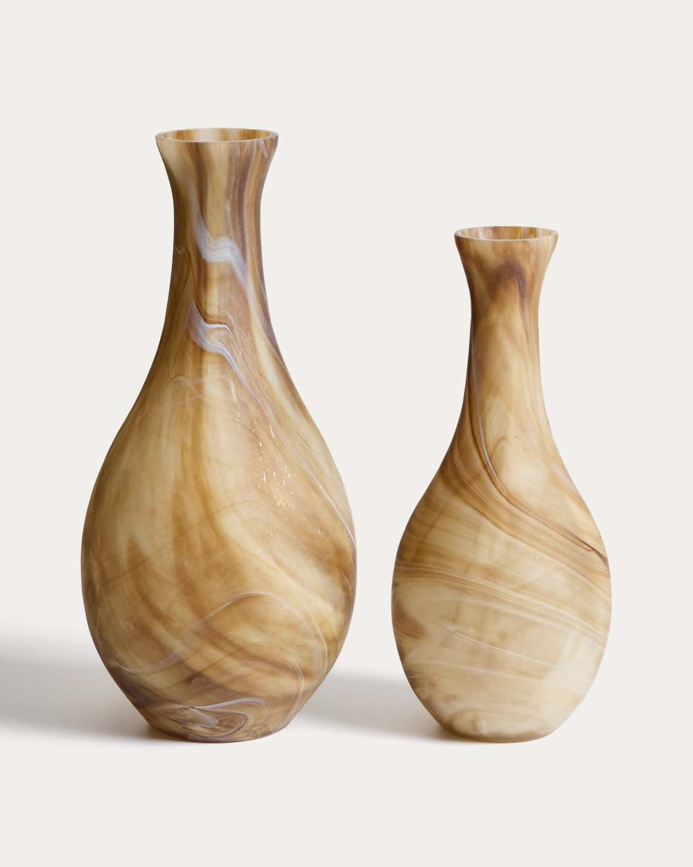 Vase Nerola en verre dans des tons marron 46 cm - view 5