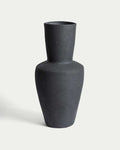 Vase Nerun en terre cuite noire 72 cm