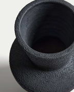 Vase Nerun en terre cuite noire 46 cm - view 4