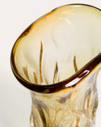 Vase Sidula en verre ambré clair 37 cm - view 3