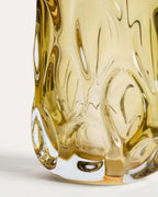 Vase Sidula en verre ambré clair 37 cm - view 5