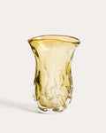 Vase Sidula en verre ambré clair 37 cm