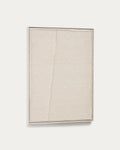 Cadre Maha blanc avec ligne verticale 52 x 72 cm