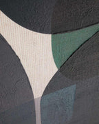 Toile abstraite Nemsa bleue et verte 100 x 80 cm - view 4