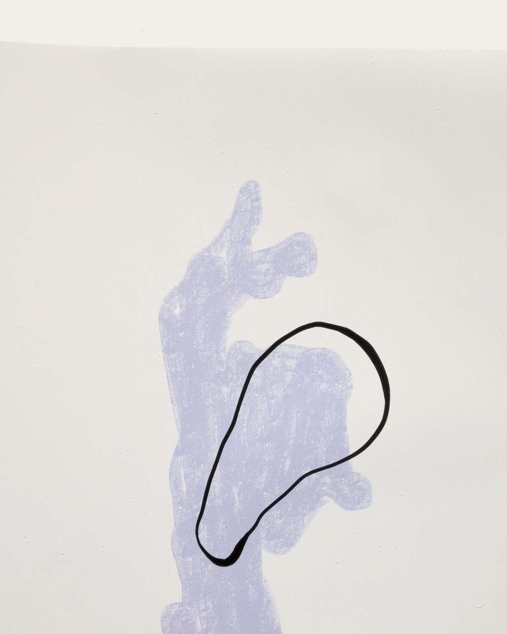 Papier bleu inca et blanc 42 x 56 cm - view 2