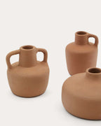 Ensemble Sofra de 3 vases en terre cuite 6 cm / 7 cm / 10 cm - view 4