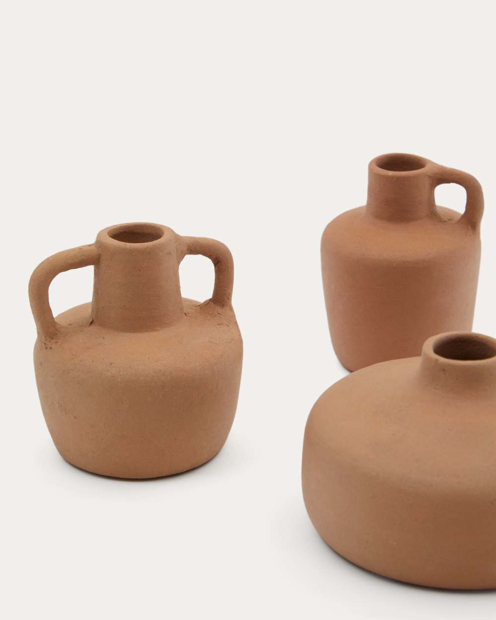 Ensemble Sofra de 3 vases en terre cuite 6 cm / 7 cm / 10 cm - view 4