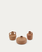 Ensemble Sofra de 3 vases en terre cuite 6 cm / 7 cm / 10 cm - view 6