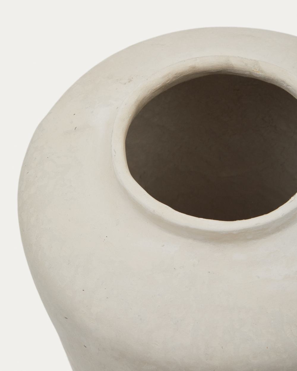Vase Serina en papier mâché blanc 34 cm - view 4