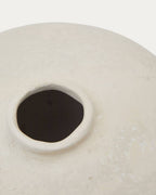 Vase Serina en papier mâché blanc de 36,5 cm - view 5