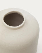 Vase Serina en papier mâché blanc 27 cm - view 3