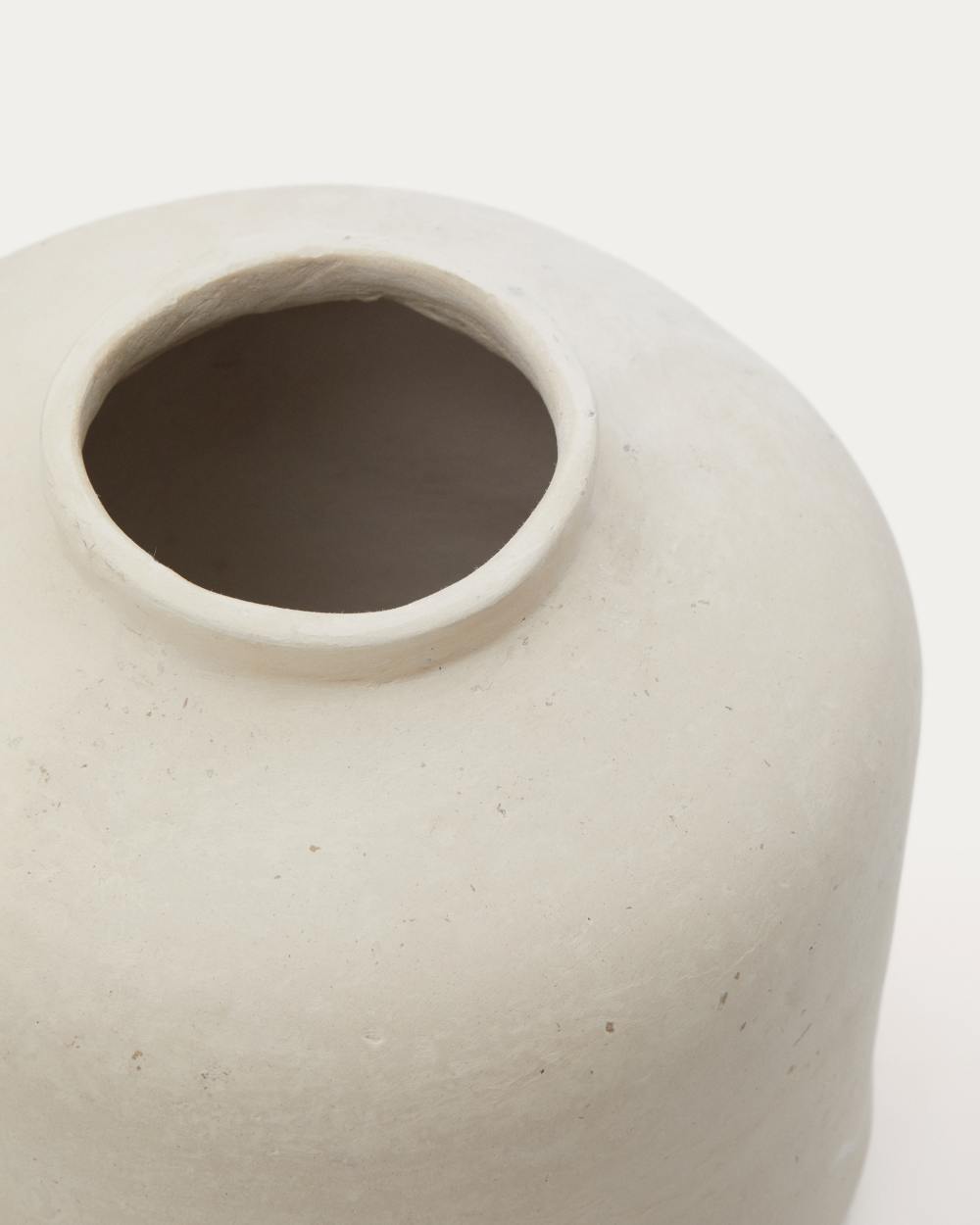 Vase Serina en papier mâché blanc 27 cm - view 3