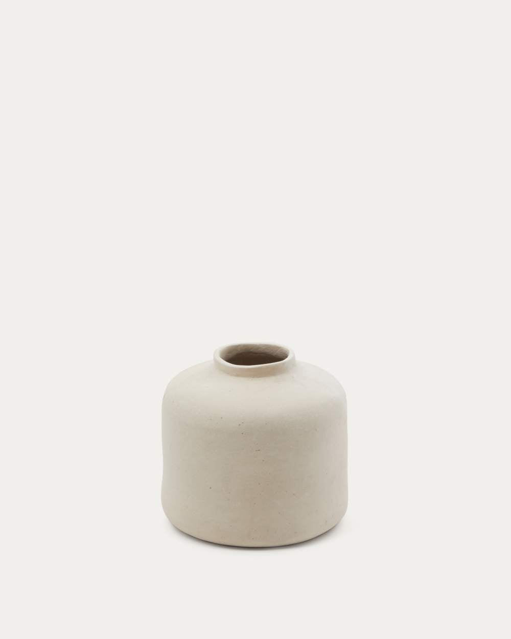 Vase Serina en papier mâché blanc 27 cm