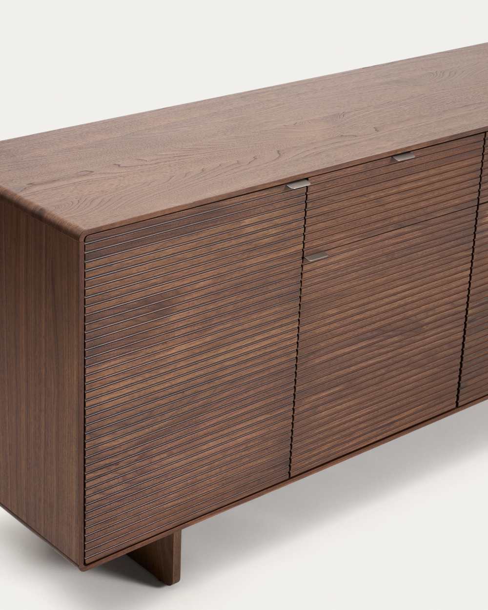 Buffet Norlen 4 portes et 2 tiroirs en placage de noyer FSC Mix Credit 194,5 x 78 cm - view 3
