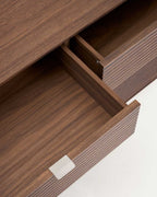 Buffet Norlen 4 portes et 2 tiroirs en placage de noyer FSC Mix Credit 194,5 x 78 cm - view 5