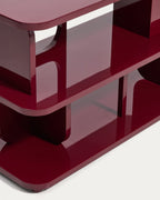 Étagère Aduma MDF laqué grenat avec finition brillante FSC 100 % 100 x 65 cm - view 3