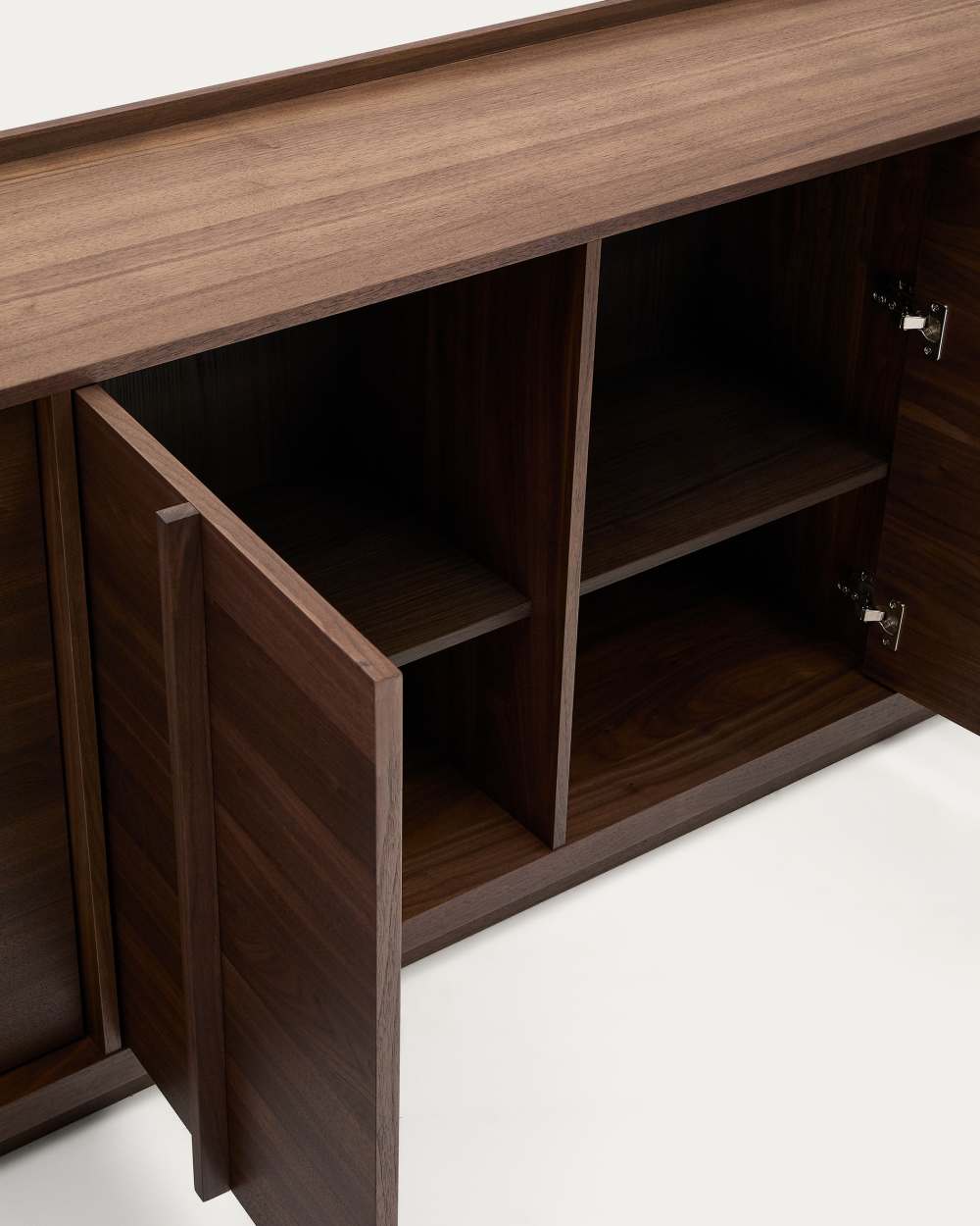 Buffet Onix en placage de noyer finition foncée 200 x 80 cm FSC Mix Credit - view 4