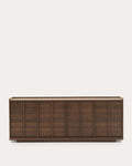 Buffet Onix en placage de noyer finition foncée 200 x 80 cm FSC Mix Credit
