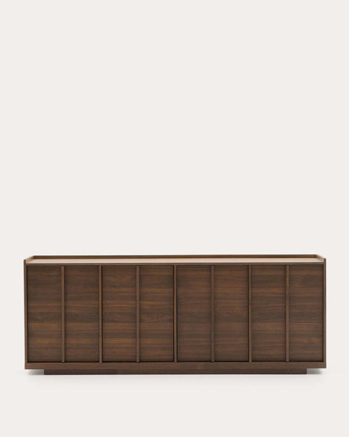 Buffet Onix en placage de noyer finition foncée 200 x 80 cm FSC Mix Credit