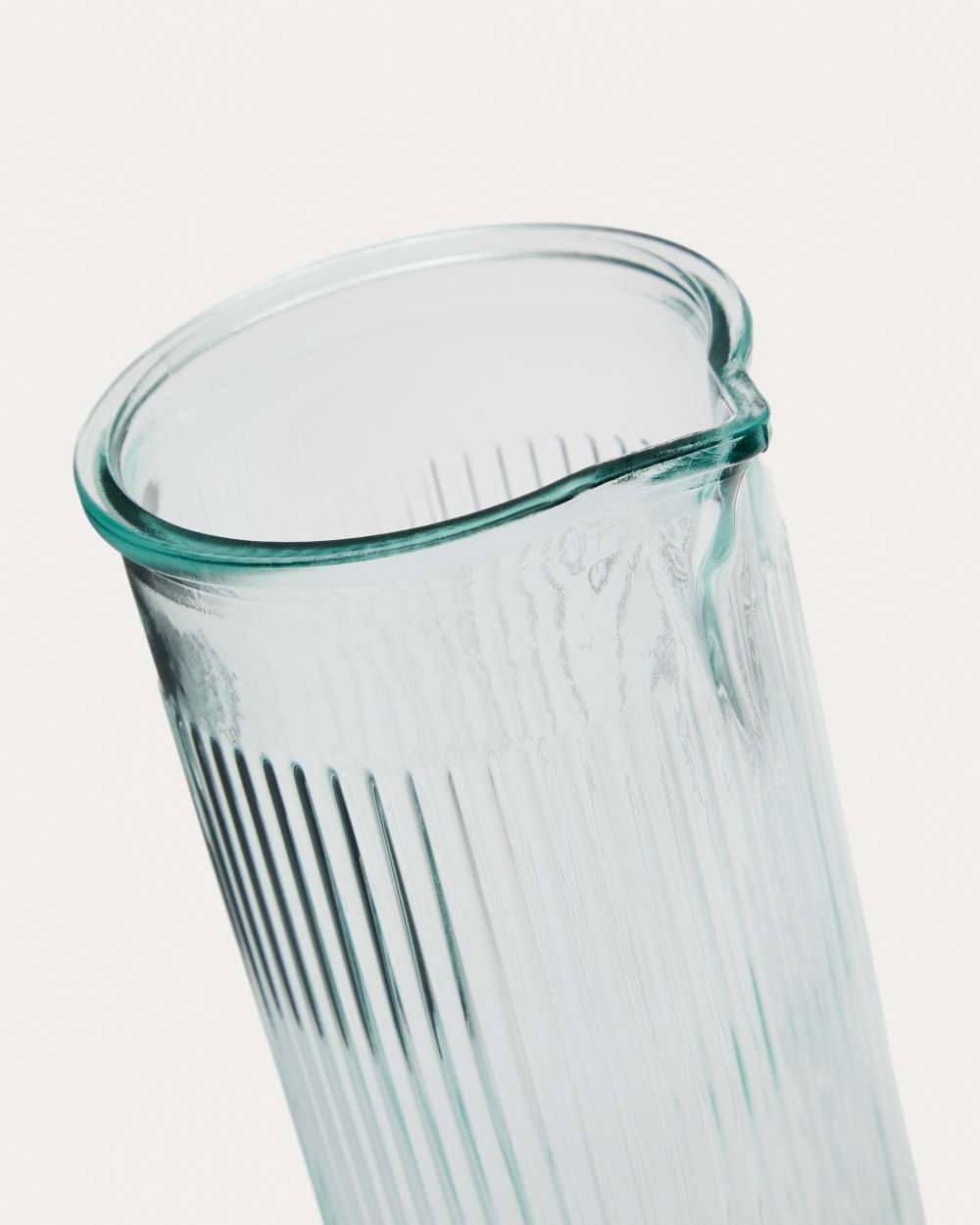Pichet Milma en verre recyclé transparent - view 3
