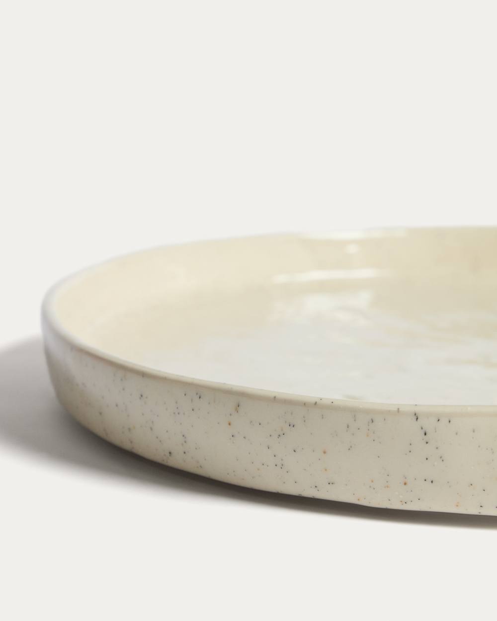 Assiette plate Daner en céramique couleur écru - view 6