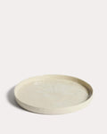 Assiette plate Daner en céramique couleur écru