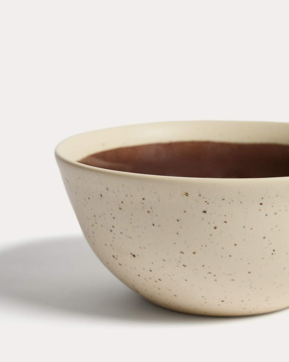 Bol Nale en céramique beige avec fond marron - view 6