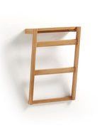 Porte-serviettes mural Kuveni en bois de teck 40 x 63 cm