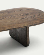 Table basse Pirita en bois de chêne finition foncée 147 x 65 cm FSC 100 % - view 3