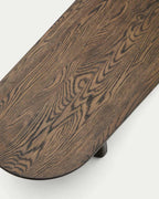 Table basse Pirita en bois de chêne finition foncée 147 x 65 cm FSC 100 % - view 5