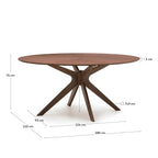 Table Naanim en placage de noyer 180 x 110 cm - view 6
