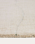 Tapis Lisdan en fibres synthétiques écru avec motif géométrique vert 160 x 230 cm - view 4