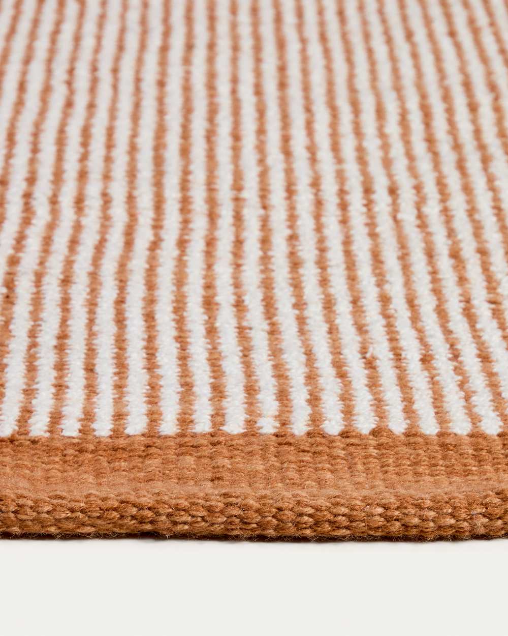 Tapis Tinei 100 % PET rayures orange 200 x 300 cm - view 3