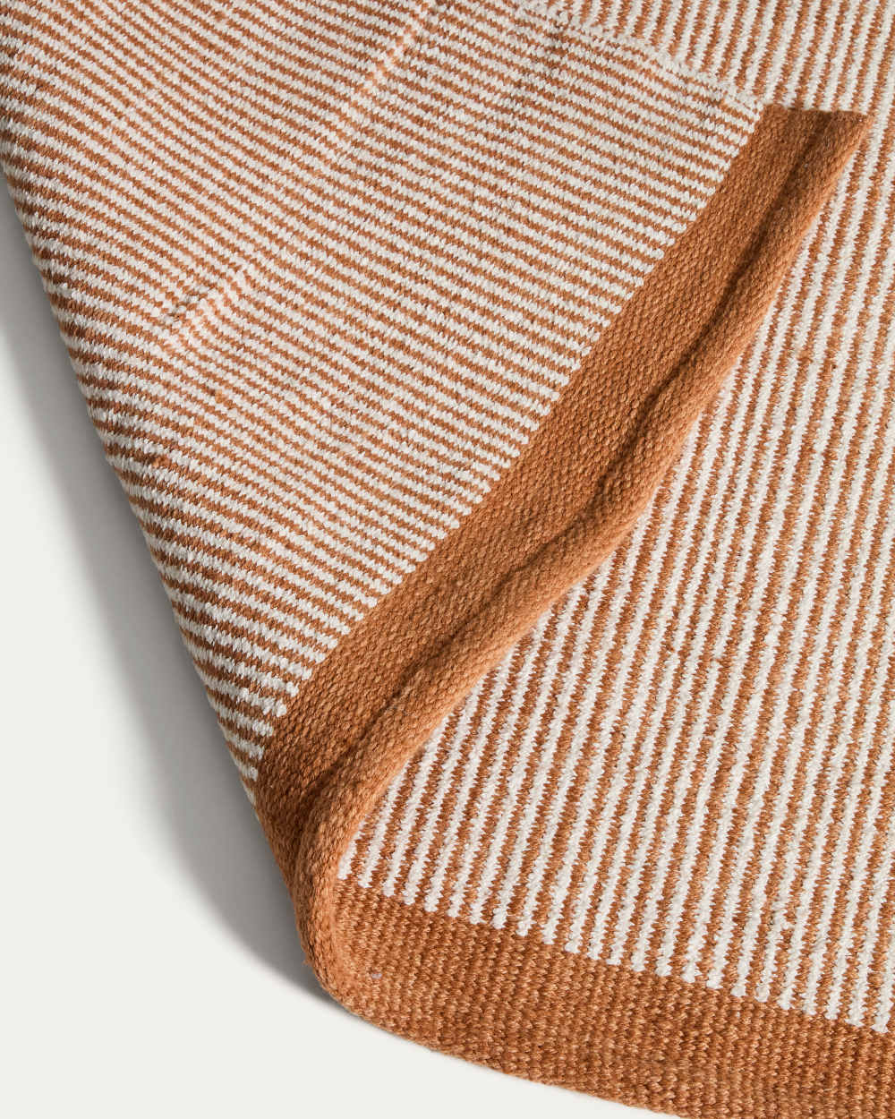 Tapis Tinei 100 % PET rayures orange 200 x 300 cm - view 4