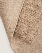 Tapis de couloir Marely en laine beige 200 x 80 cm - view 6