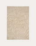 Tapis Tribet en mélange de laine jacquard motif zèbre 160 x 230 cm