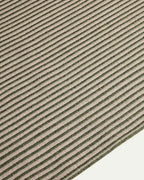 Tapis Ardelia en fibres synthétiques vert et beige 200 x 300 cm - view 3