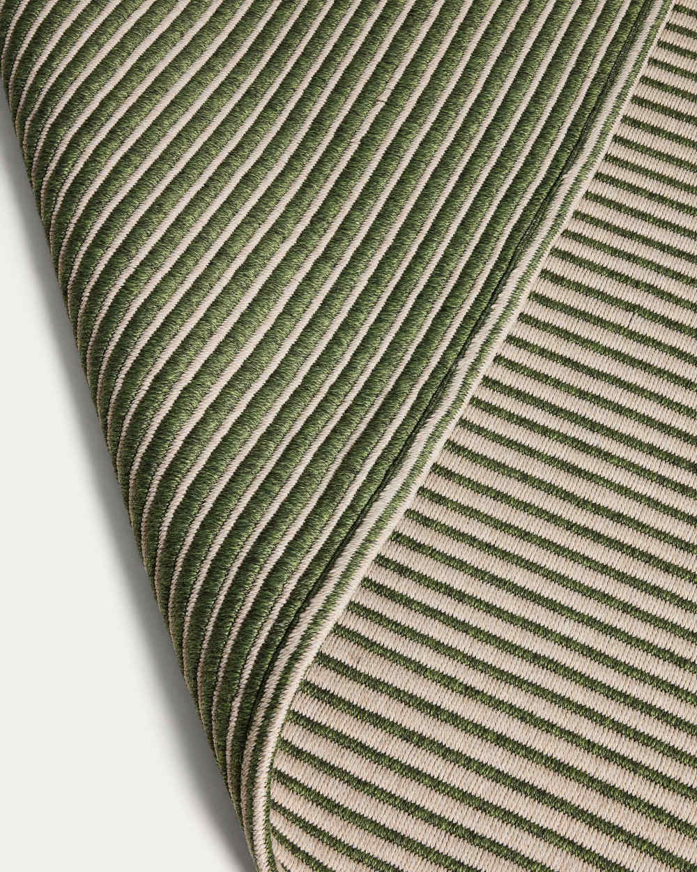 Tapis Ardelia en fibres synthétiques vert et beige 200 x 300 cm - view 6
