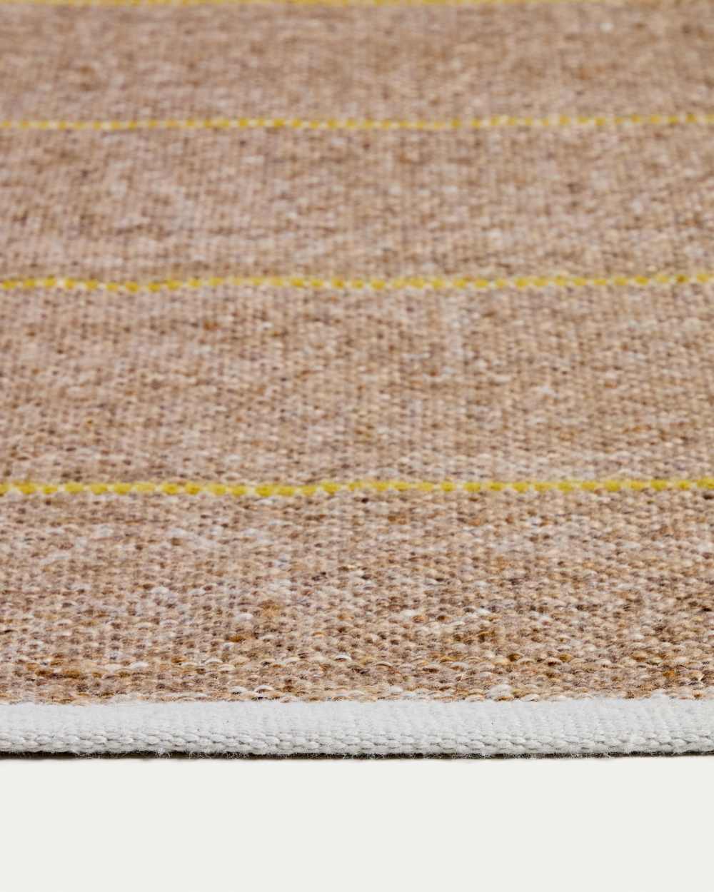 Tapis Denu 100 % PET beige 200 x 300 cm - view 5
