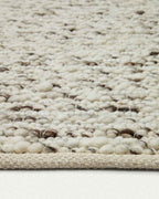 Tapis Manilva en laine et coton marron 200 x 300 cm - view 4