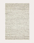 Tapis Manilva en laine et coton marron 200 x 300 cm
