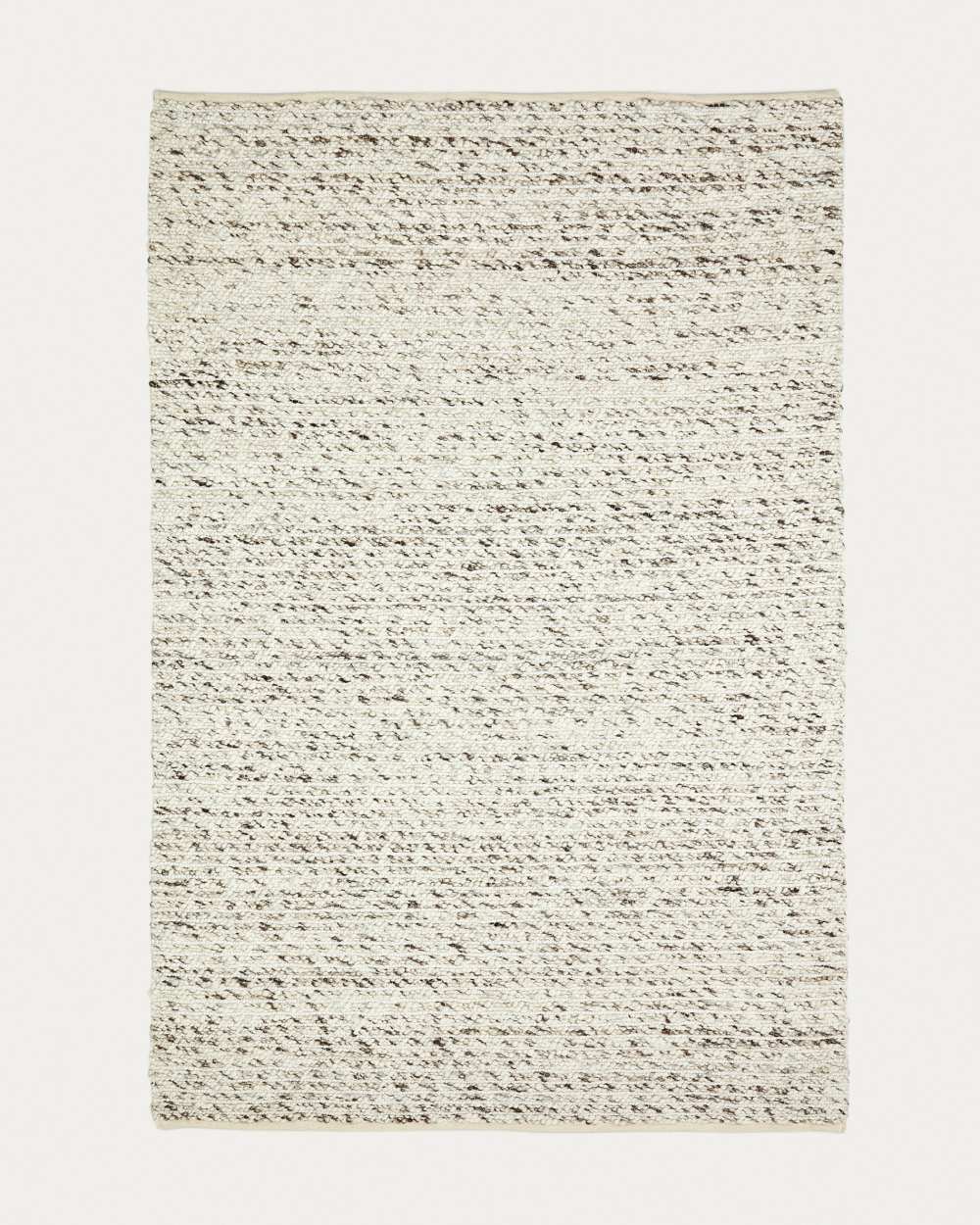 Tapis Manilva en laine et coton marron 200 x 300 cm